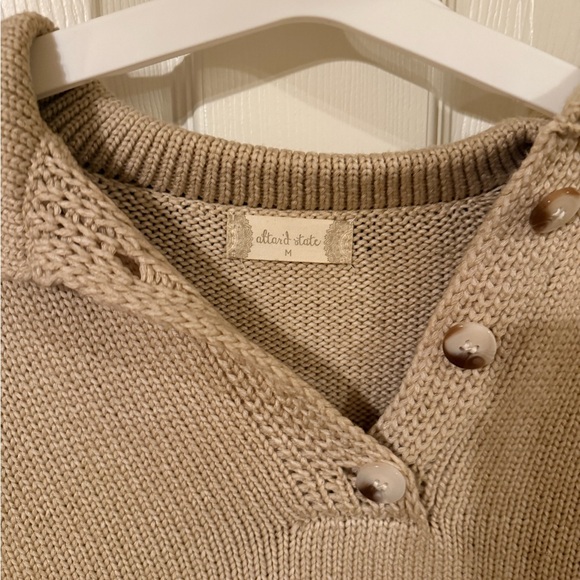 Altard State Knit Cropped Collared Sweater - Picture 2 of 4